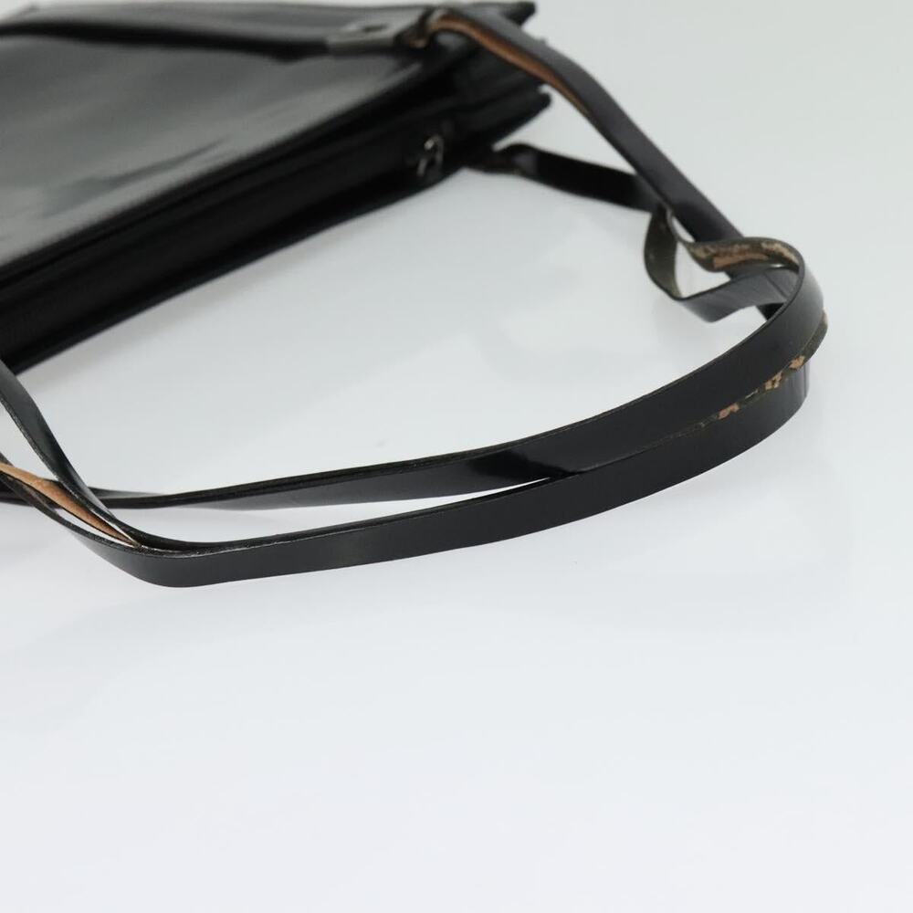 GUCCI Shoulder Bag Patent Leather Black Silver - Picture 7 of 16
